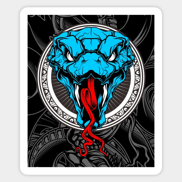 The Lair of Snakes Sticker by black8elise